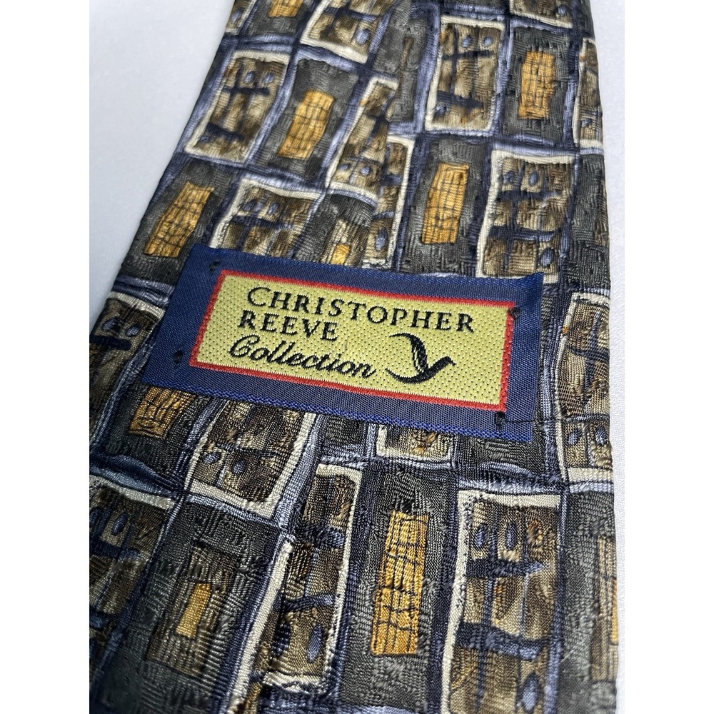 Vintage Paul Newman 100% Silk Tie Christopher Reeve Collection Made‎ in USA